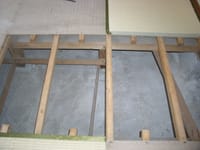 床板の交換で縁の下の確認湿気なく