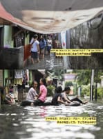 画像シリーズ-21「豪雨、ジャカルタ・クバヨラン・バルーの洪水」”Hujan Deras, Banjir di Kebayoran Baru”