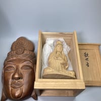 ヤフオクで手に入れた仏像と仏面