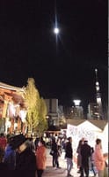元旦夜の浅草寺