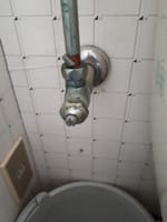 トイレ止水栓交換 