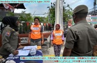 画像シリーズ194「デポック市の大規模社会的制限 (PSBB) 違反者に対する制裁」”Sanksi Pelanggar PSBB di Kota Depok”