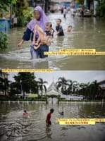 画像シリーズ51「西ジャカルタ、ジェラムバルでの洪水」”Banjir di Jelambar Jakarta Barat”