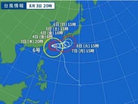 台風６号／男の日傘