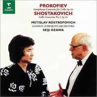 プロコフィエフ の交響的協奏曲ホ短調 /ショスタコーヴィチ のチェロ協奏曲第1番を聴く