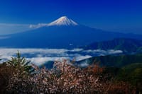 第１７６回撮影会　新緑の新道峠と山中湖のパール富士