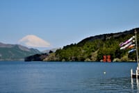 箱根 芦ノ湖と恩賜公園からの富士山 20-Apr-2018