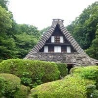 日本民家園と生田緑地の梅散策　「合掌造りのそば処白川郷」と「宙と緑の科学館」