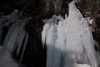 氷瀑を見に庵滝へ