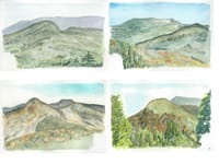 山を描く　東北の山(4)・吾妻連峰の山々