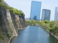 大阪城内堀の風景