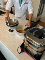 「リーガロイヤルホテル（大阪）の総料理長に日本料理を学ぶ」