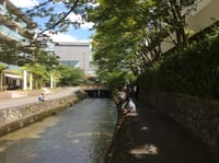 真夏の平安神宮前で釣り大会＆流し素麺！！