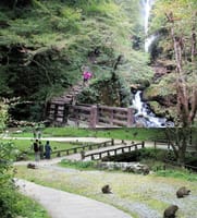 名勝「神庭の滝自然公園」散策 ＆ 湯原温泉足湯