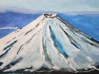 富士山抜粋水彩画・・3