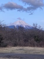 富士山を正面に月一キャンプ
