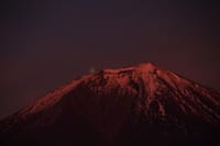 赤い月と富士山のコラボ（R03.11.19）