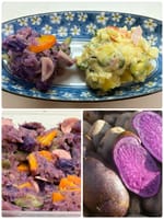 紫色のポテトサラダ