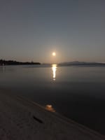 今日の琵琶湖　中秋の名月