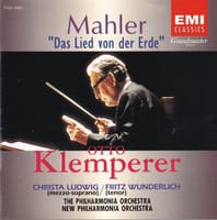 クレンペラーの指揮で聴くマーラー の交響曲「大地の歌」