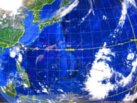 台風の予想進路・１０月６日今朝の気温21.1℃