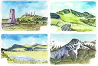 山を描く　長野・新潟の山々