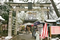 「日本の各地の神社の正月風景」