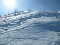 雪深い守屋山東峰・1631ｍへ（2月14日）