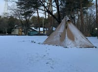 那須野が原で雪中キャンプ♪