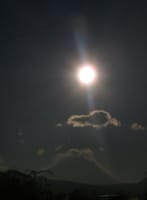 月明かりの富士