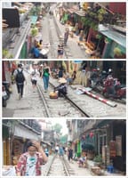中国の物価//ベトナム・ハノイ・トレインストリート当局が封鎖。
