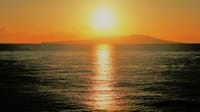 伊豆の海　大島から陽が上る　　2022.2