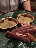 再訪）藤井さん (^^)/　今度は「蟹会席の特別料理」です♪