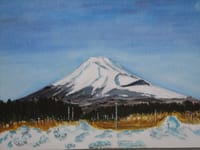 富士山抜粋水彩画　　　4