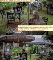 画像シリーズ448 「レストランでのレベル4社会活動制限の緩和」”Pelonggaran Peraturan PPKM Level 4 di Restoran”