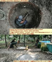 画像シリーズ609「子供向け統合公共スペース（RPTRA）に浸透井戸の建設」”Pembangunan Sumur Resapan di RPTRA”
