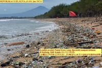 画像シリーズ301「クタ海岸は新年を迎えるにあたり静寂と汚れ」”Pantai Kuta Lengang dan Kotor Jelang Pergantian Tahun”
