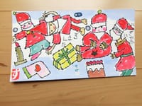 さぬきふじの飯野山日記　５日　今日はクリスマスの絵手紙にしようか？
