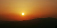 リフト駅山頂からの日の出