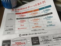 Y-mobile に変更、、、。