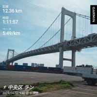 隅田川テラス　ジョギング