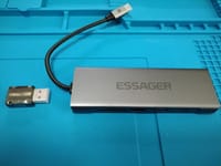先日紹介したESSAGER ES-TA08という外付けSSDキットですが、USB Type-Cを接続するPCが無かったので