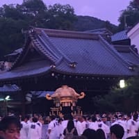 祇園祭りお神輿の最後@京都八阪神社