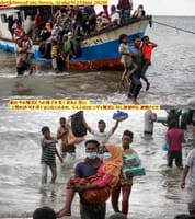 画像シリーズ152「上陸へ94人のロヒンギャ難民を強制避難さす」”Evakuasi Paksa 94 Pengungsi Rohingya ke Daratan”