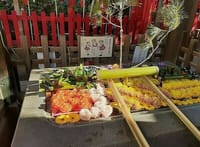 下谷神社の花手水舎