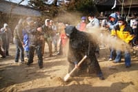 松尾寺と廣瀬大社砂かけ祭り～ジャンボエビフライも～