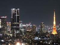 昨夜の夜景・・・麻布台ヒルズ　東京タワー、今朝のメジロ　シジュウカラ
