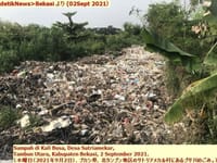 画像シリーズ460「汚ったね～！ブカシ県ブサ川はゴミで溢れ返り強烈な悪臭を発する」”Jorok! Kali Busa di Kabupaten Bekasi Penuh Sampah dan Berbau Menyengat”