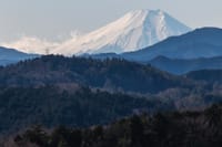 あさひ山展望公園からの富士山と柏木山