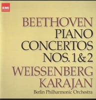 ベートーヴェン のピアノ協奏曲第1番・2番をカラヤン指揮によるワイセンベルクのピアノで聴く